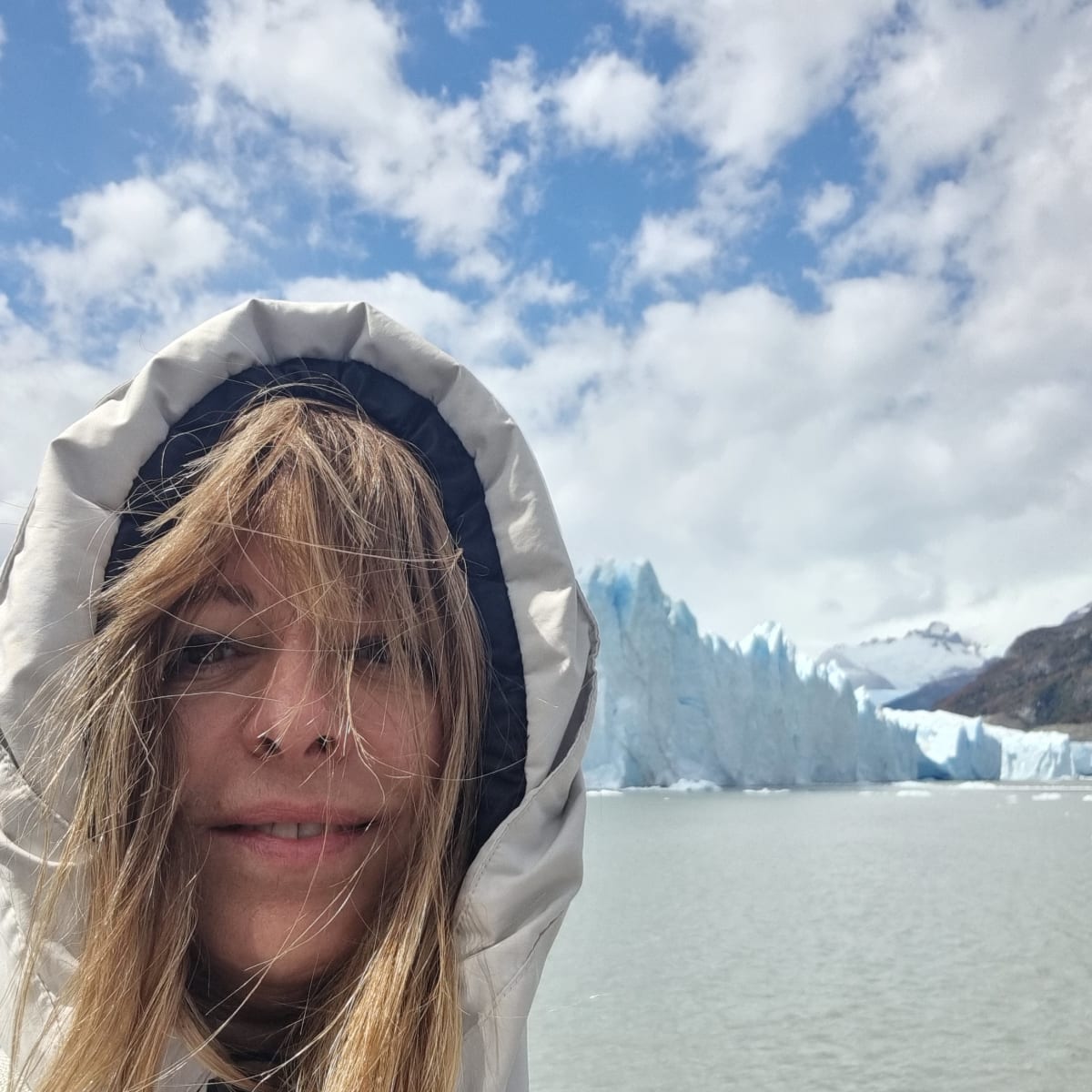 Selfie with Perito Moreno Glacier from sailing