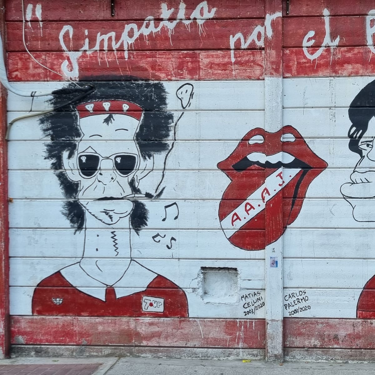 Rolling Stones mural