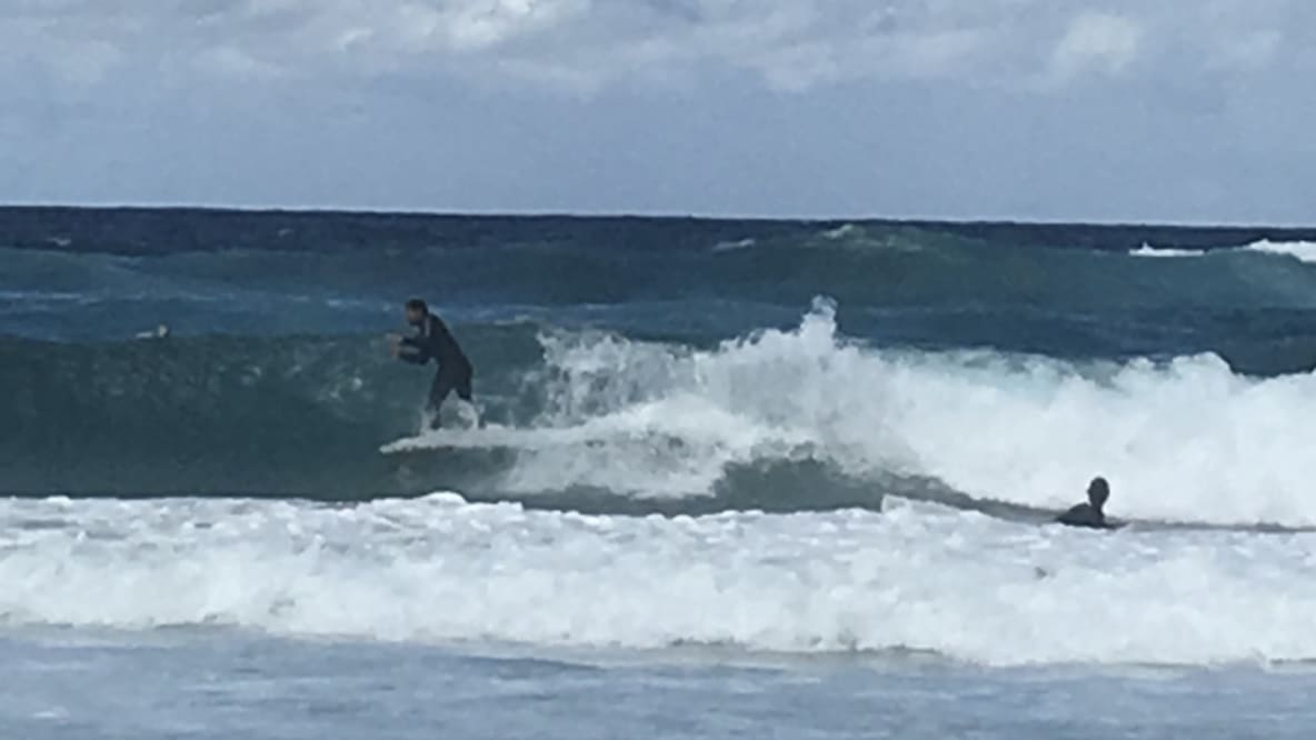 Surfers at Bondi Beach
