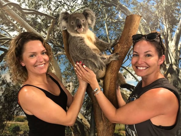 Petting a Koala at the Featherdale Wildlife Park
