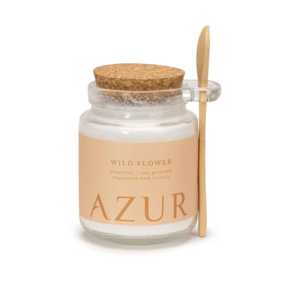 Azur Natural Bodycare Badzout Wild Flower gemaakt van puur magnesiumzout