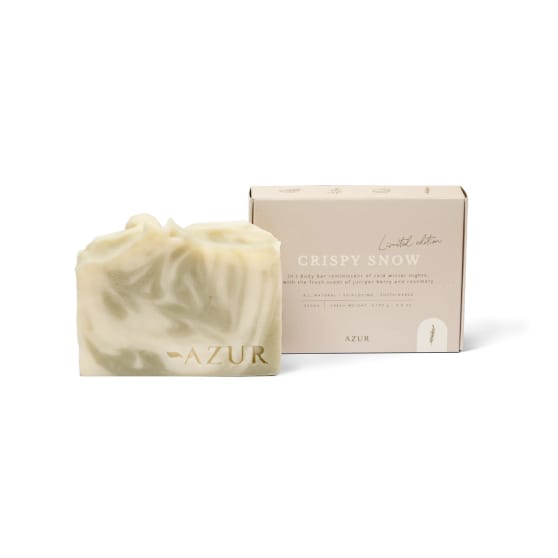 Azur Natural Bodycare Crispy Snow | Kerstzeep | Bodybar in beperkte oplage