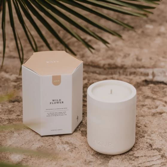 Azur Natural Bodycare Natuurlijke Geurkaars Wild Flower van Biologische Sojawas