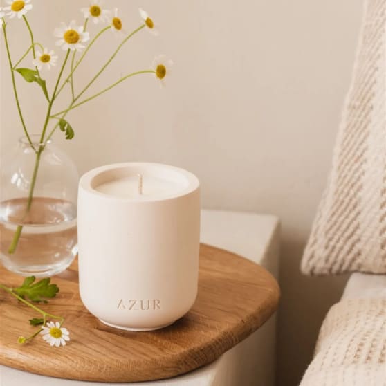 Azur Natural Bodycare Natuurlijke Geurkaars Sunset Dreams van Biologische Sojawas