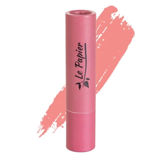 Beauty Made Easy Le Papier Paper tube Lipstick | Rosy Brown 08 Glossy