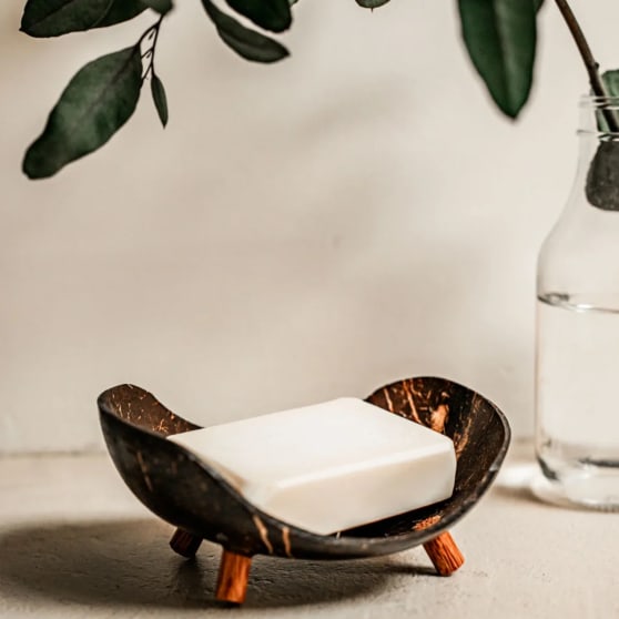 Boavista Circular Zeepbakje van kokosnootschaal