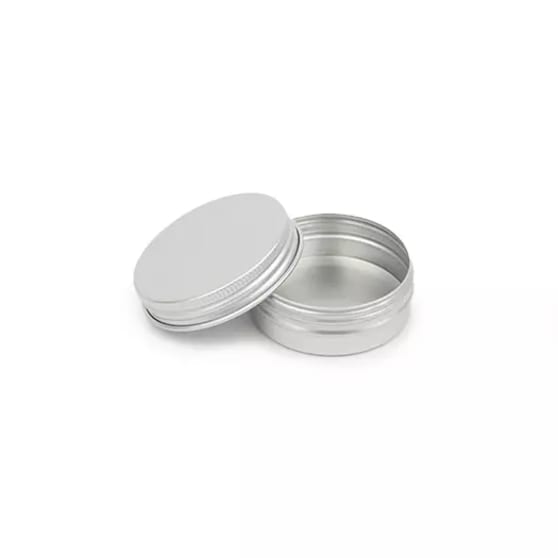 Eigen merk Aluminium blikje met deksel 30 ml