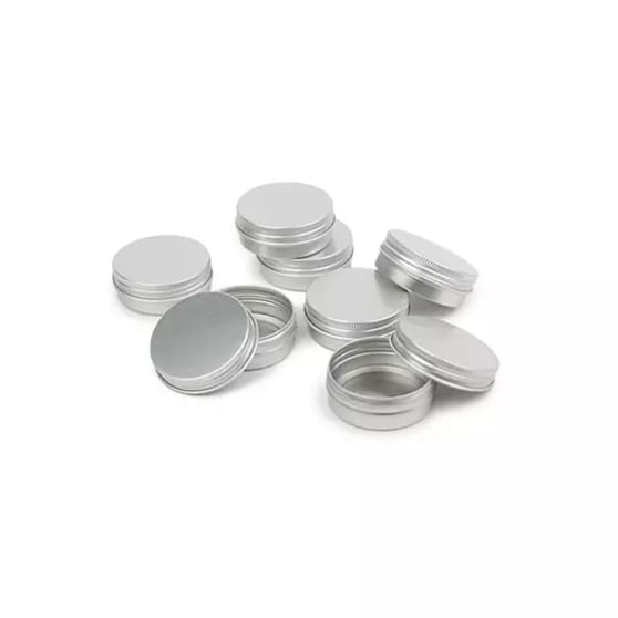 Eigen merk Aluminium blikje met deksel 30 ml