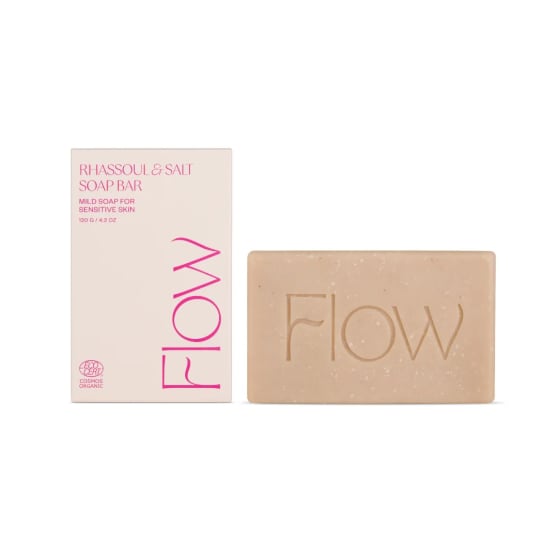 Flow Cosmetics Shampoo bar Rhassoul & Salt - Voor een gevoelige hoofdhuid en droge huid
