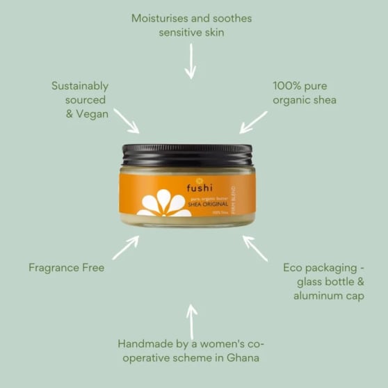 Fushi Organic Hand Made Shea Butter (Unrefined) 