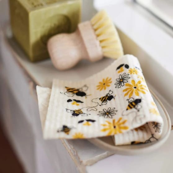 HappyEco Zweedse Vaatdoek Bijen