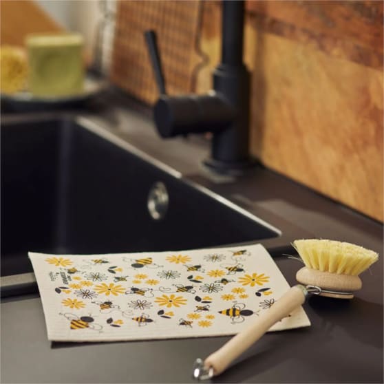 HappyEco Zweedse Vaatdoek Bijen