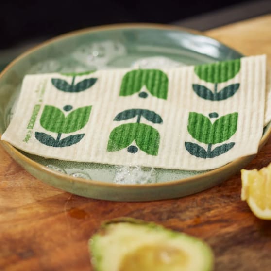 HappyEco Zweedse Vaatdoek Tulpen