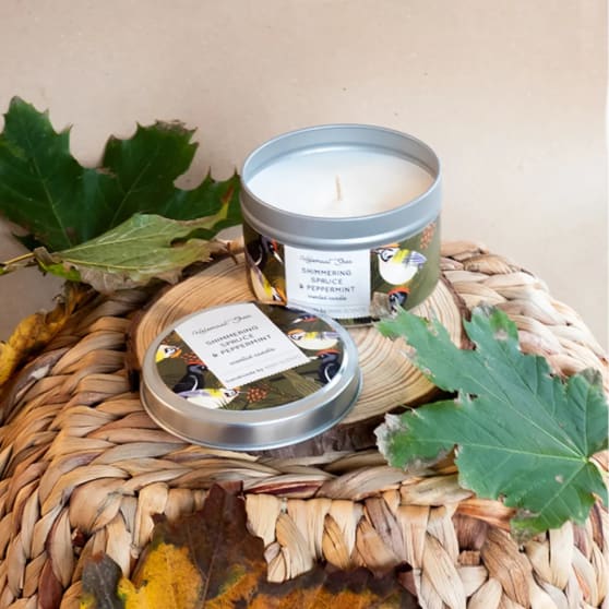 HelemaalShea Geurkaars Shimmering Spruce & Peppermint