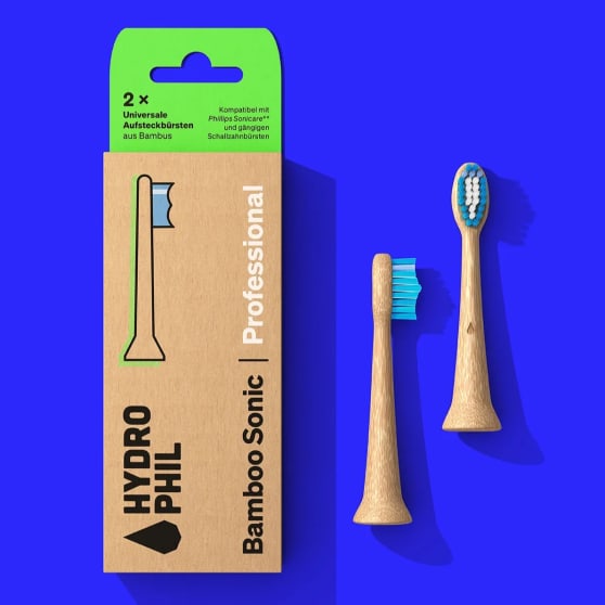 Hydrophil Sonicare Borstelkop Medium (Bamboe en 100% Plantaardig Plastic)