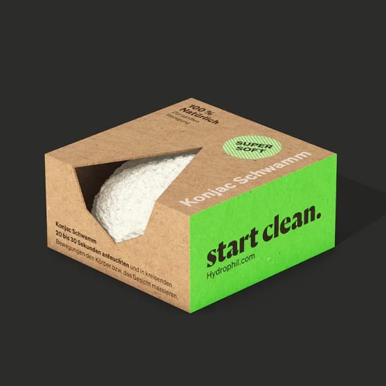 Hydrophil Konjac Spons