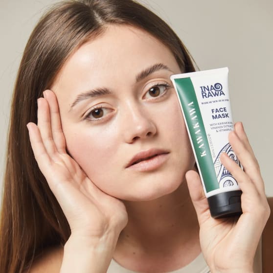 Ina Rawa Face Mask with Kawakawa, Vinanza Extract & Vitamin E