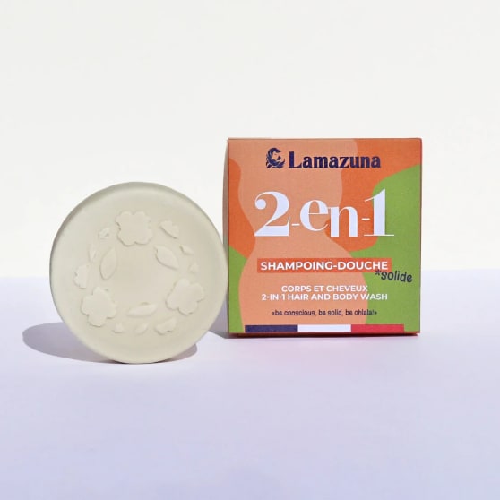 Lamazuna 2-in-1 Shampoo bar en Lichaamszeep voor alle haartypes