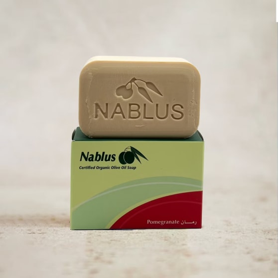 Nablus Soap Company Olijfoliezeep Granaatappel