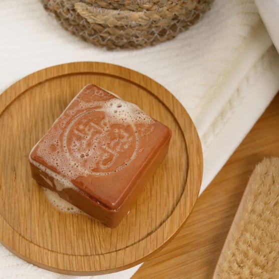 Najel Aleppo zeep met rode klei exfoliërend