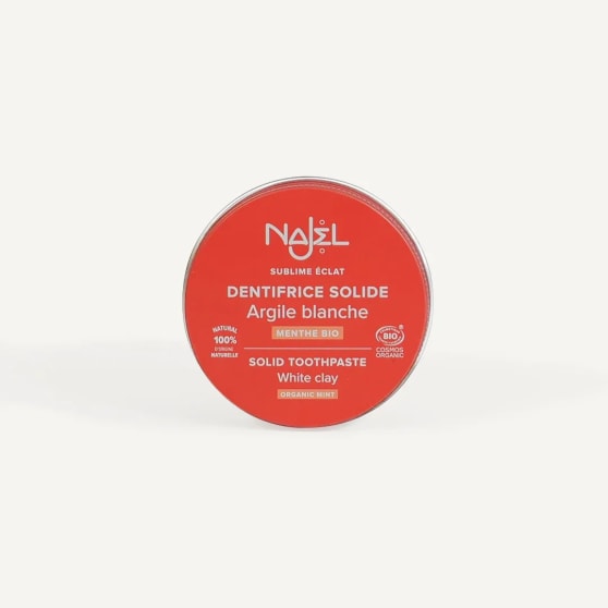 Najel Vaste tandpasta met witte klei en biologische munt