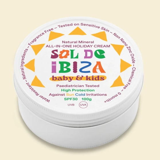 Sol de Ibiza Plasticvrije Natuurlijke Zonnecreme Baby & Kids SPF 30 Parfumvrij