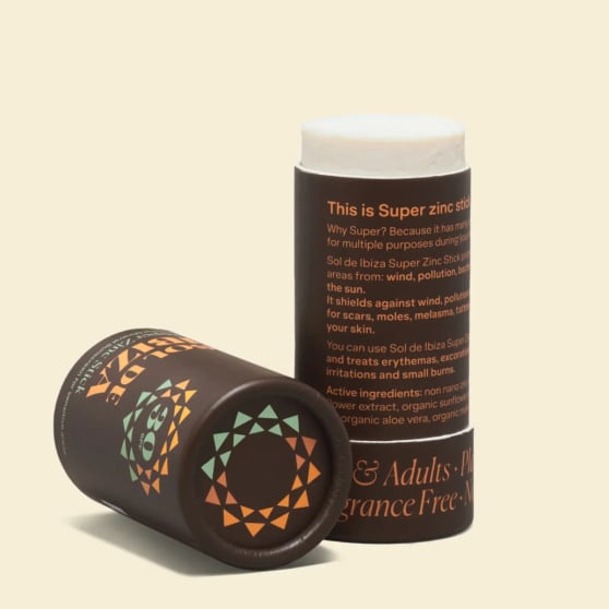 Sol de Ibiza Plasticvrije Natuurlijke Zonnecreme Stick SPF 30 Parfumvrij