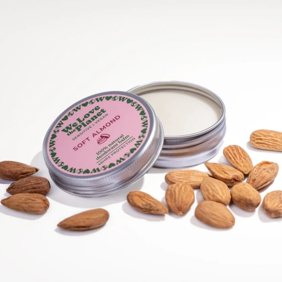We Love the Planet Soft Almond Vegan Senitive Deodorant Balm