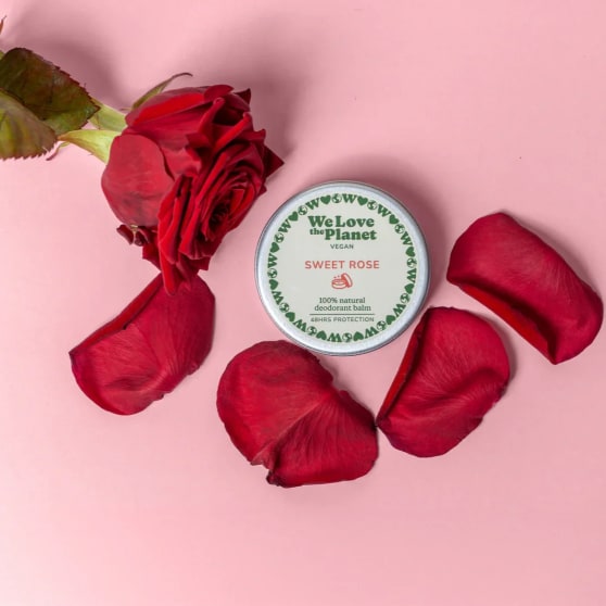 We Love the Planet Sweet Rose Vegan Deodorant Balm