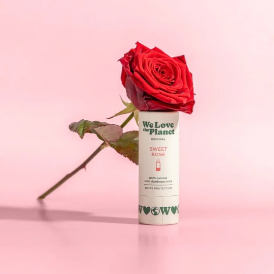 We Love the Planet Sweet Rose Deodorant Stick