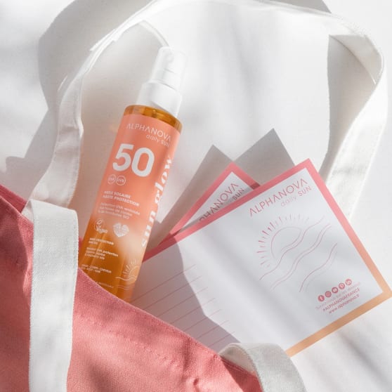 Alphanova Daily Sun Protective Sun Oil SPF50 Sun Glow