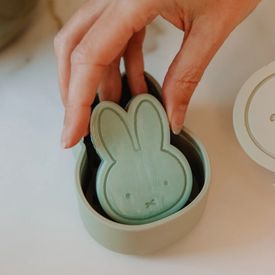 Atelier Pierre Miffy Care Nijntje Silicone Zeepdoosje Silver Blue | Miffy Soapbox