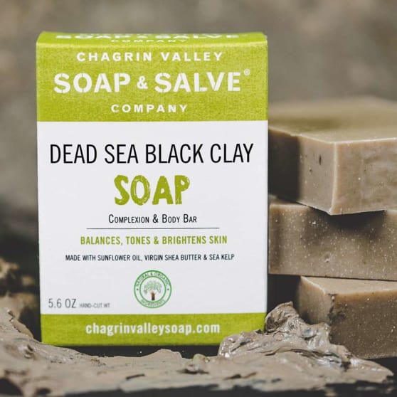 Chagrin Valley Dead Sea Black Clay Soap