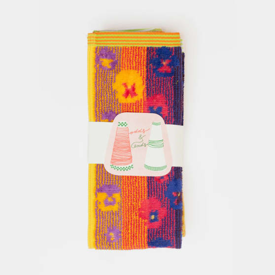 Foekje Fleur Odds & Ends Gastendoekje Duo (#54 pansy)