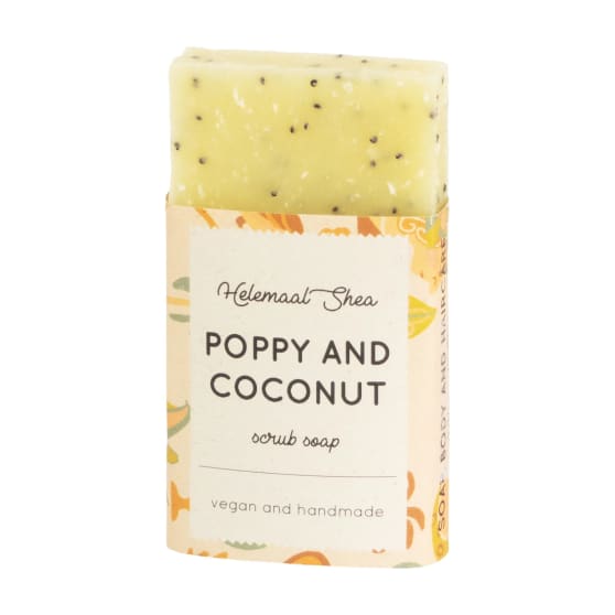 HelemaalShea Maanzaad & Kokos Scrubzeep Mini / Tester
