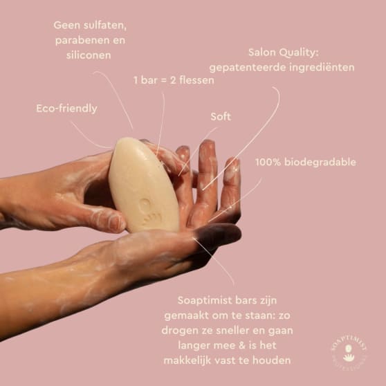 Soaptimist Care & Repair Shampoo Bar | Voor bescherming, glans en herstel