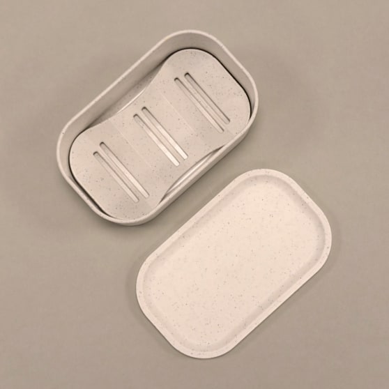 Eigen merk Zeepdoosje met deksel