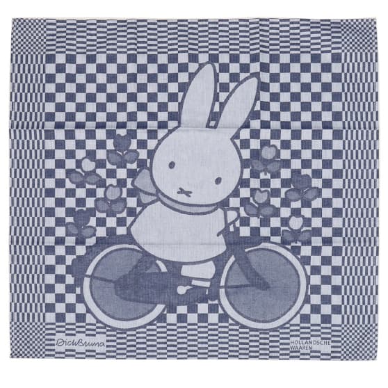 Hollandsche Waaren Theedoek Dick Bruna | Nijntje op fiets