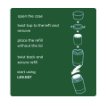 The Lekker Company starter - refill deo stick - be active