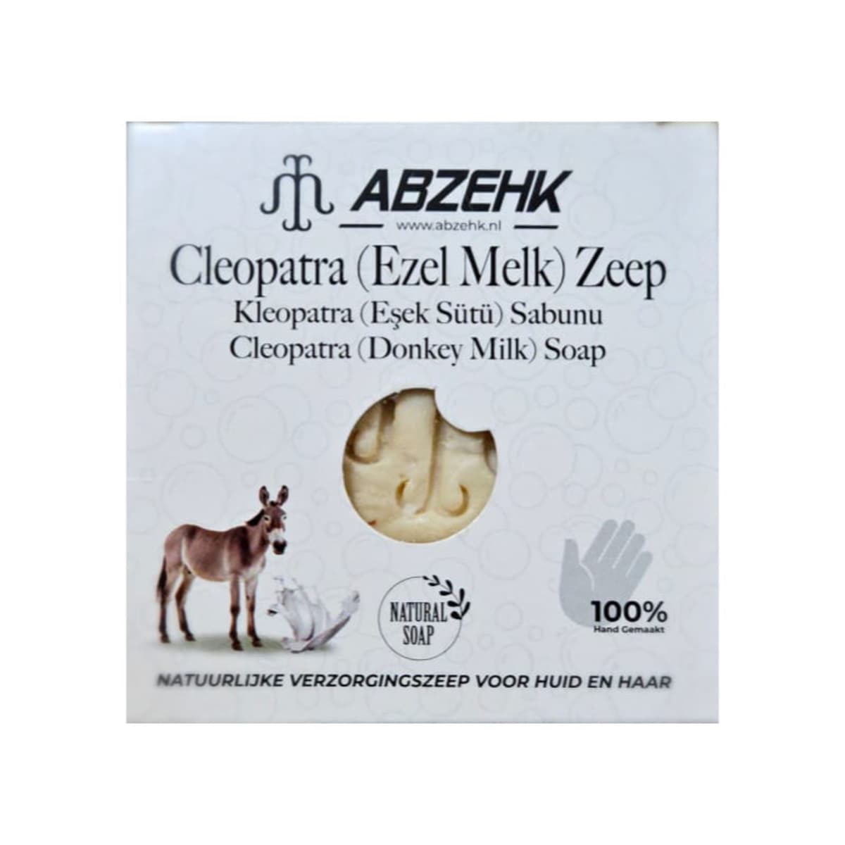 Abzehk Cleopatra Ezelmelk Zeep | Esek Sütü Sabunu afbeelding