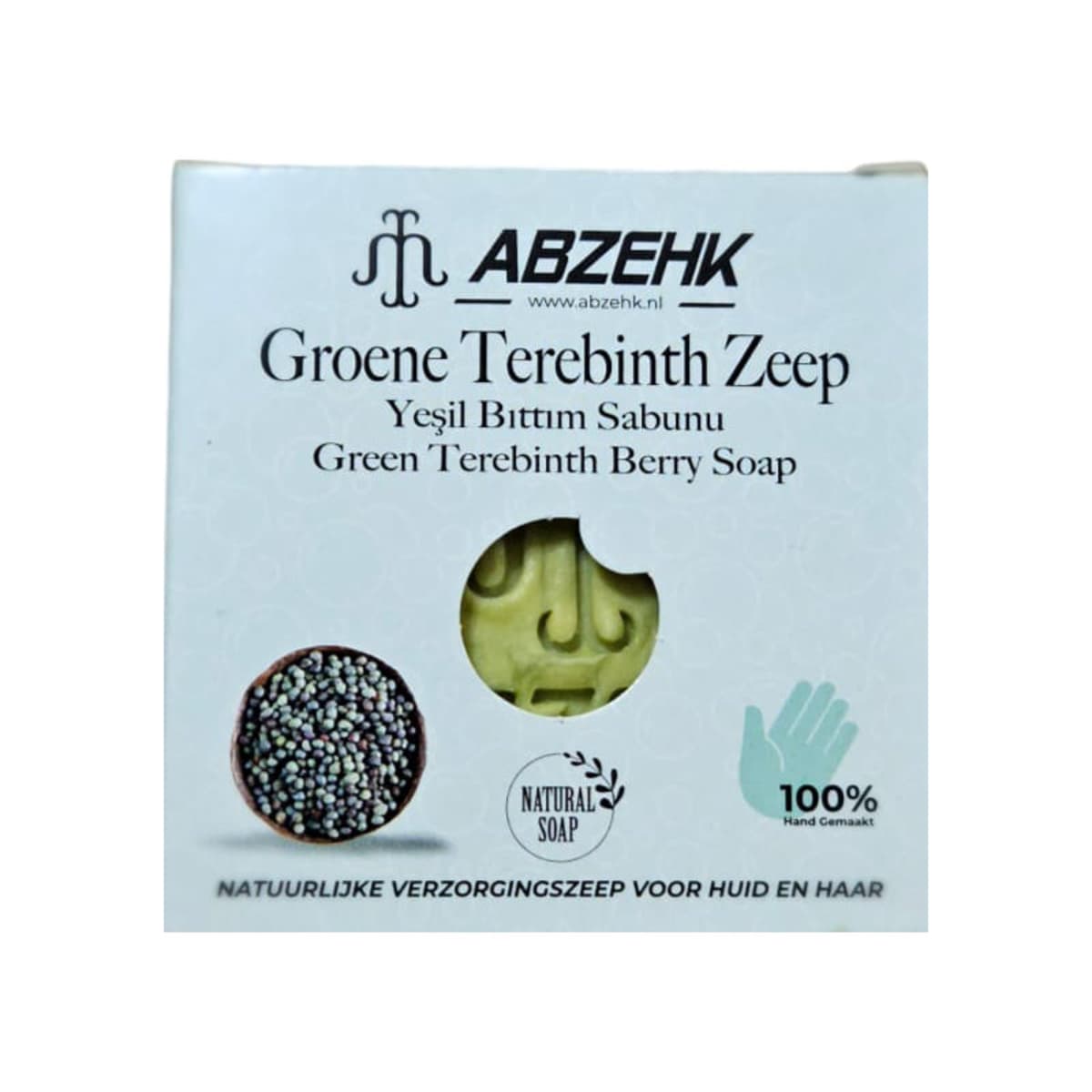 Abzehk Groene Terebinth Zeep - Pistache Terpentijn Zeep - Yesil Bittim Sabunu afbeelding