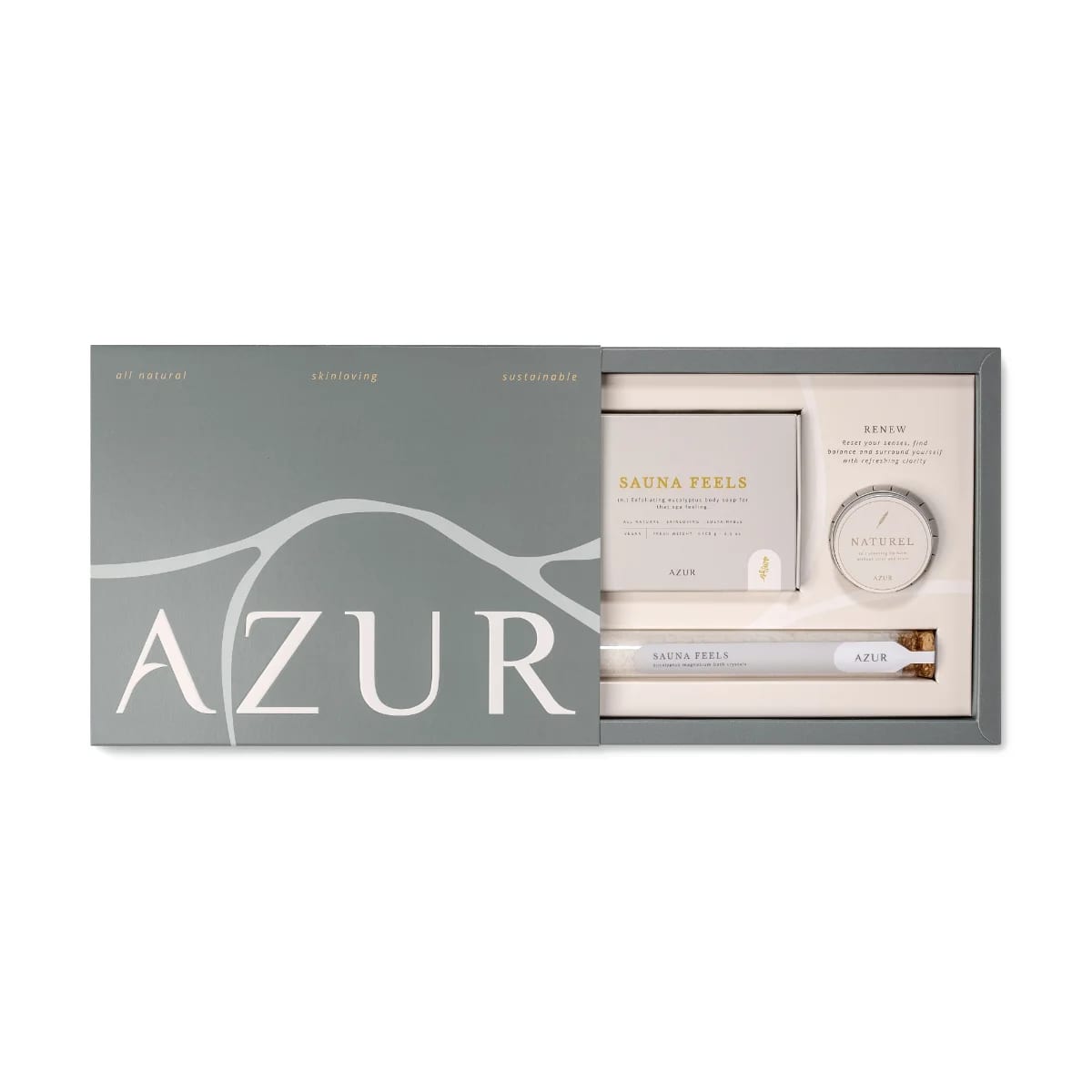 Azur Natural Bodycare Renew Gift Set met Sauna Feels
