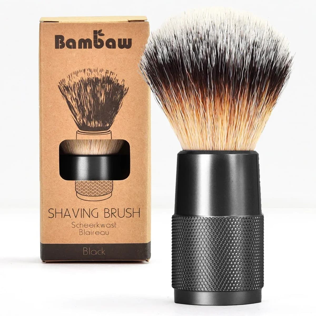 Bambaw Vegan Scheerkwast Zwart afbeelding