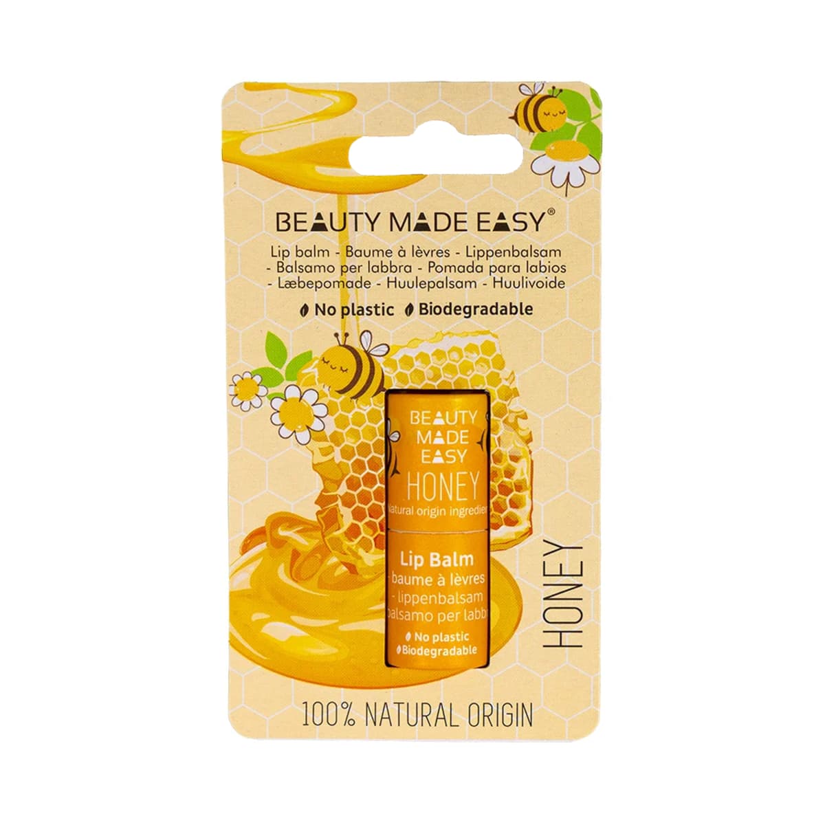 Beauty Made Easy Papertube Lipbalm Honey afbeelding 1