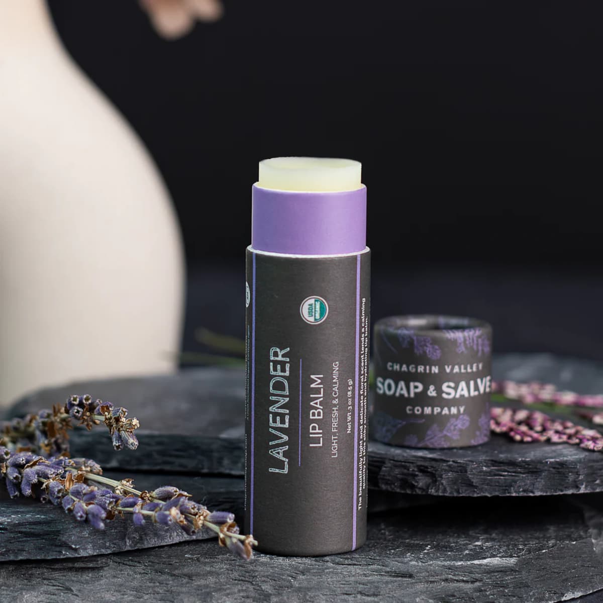 Chagrin Valley Lip Balm Stick Lavender afbeelding 1