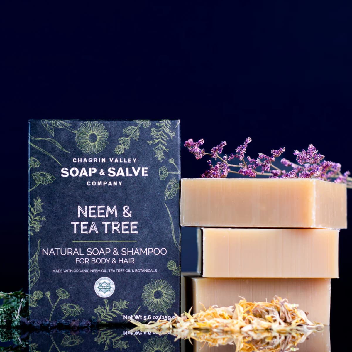Chagrin Valley Neem & Tea Tree Body & Hair Shampoo Bar