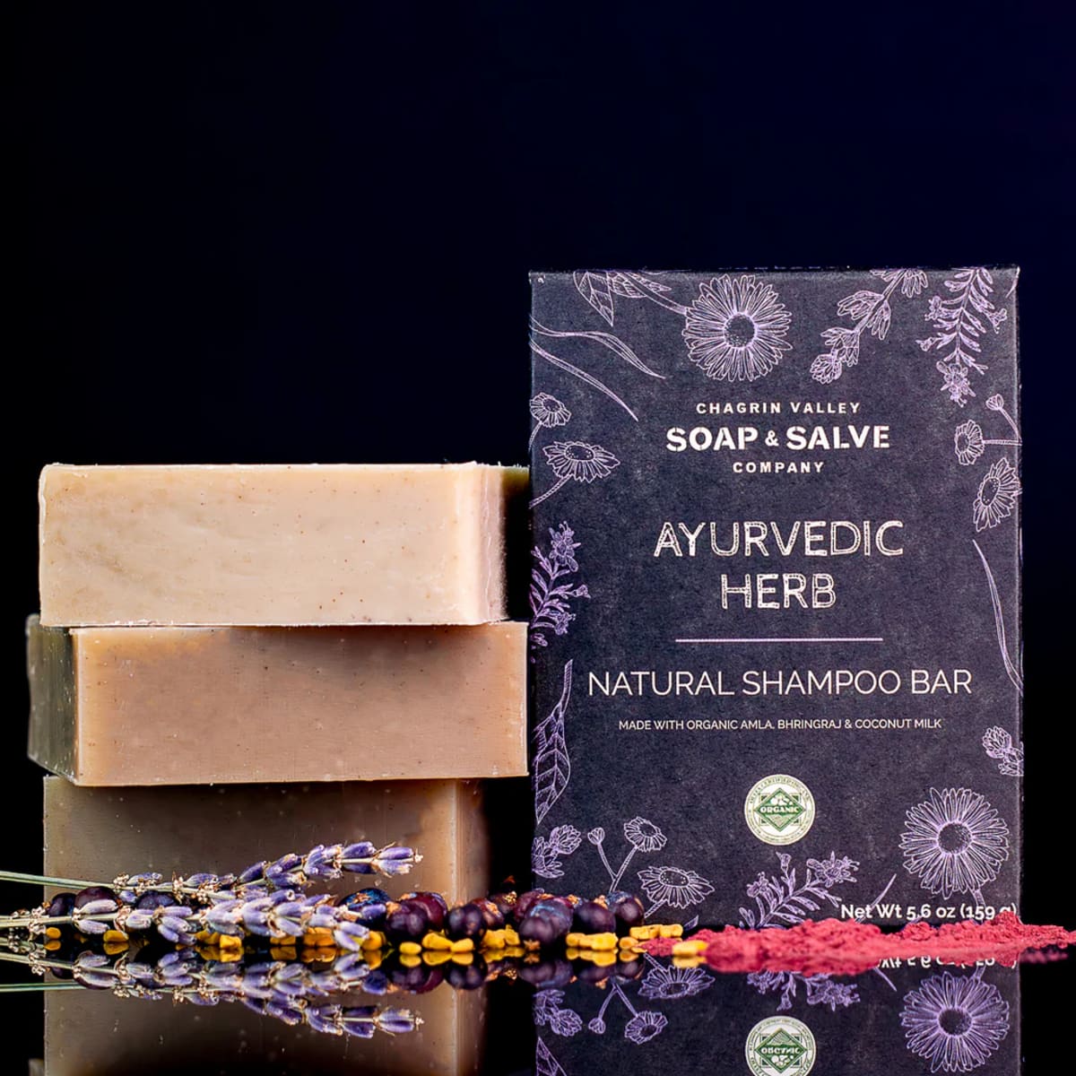 Chagrin Valley Ayurvedic Herb Shampoo Bar afbeelding 1