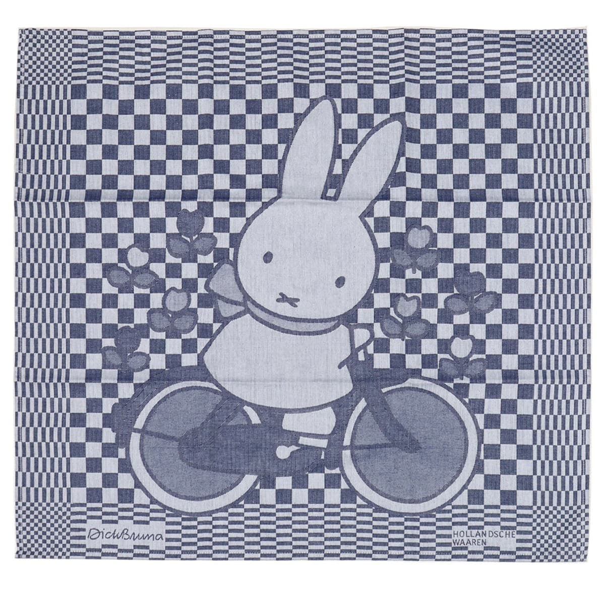 Hollandsche Waaren Theedoek Dick Bruna | Nijntje op fiets