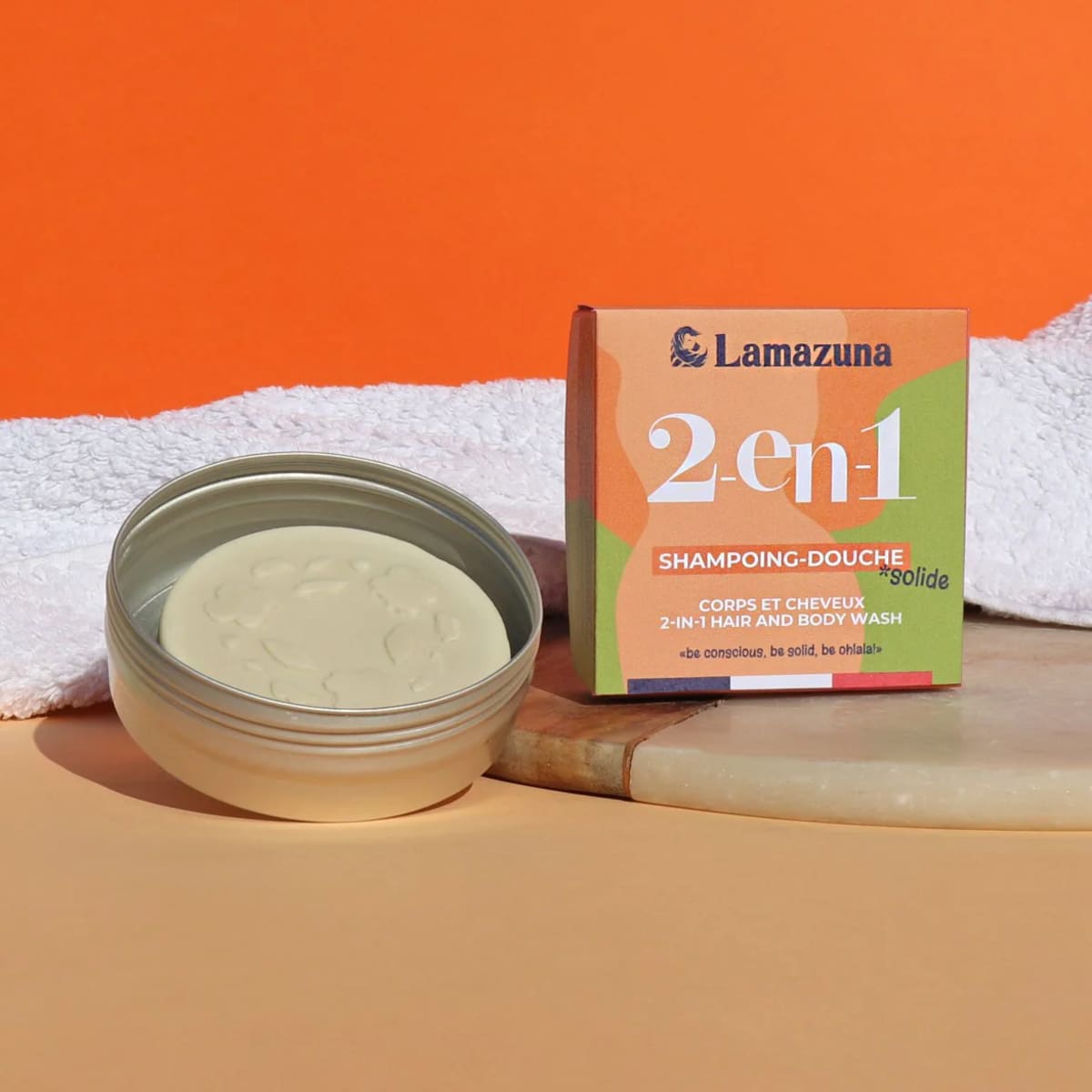 Lamazuna 2-in-1 Shampoo Bar en Lichaamszeep voor alle haartypes afbeelding