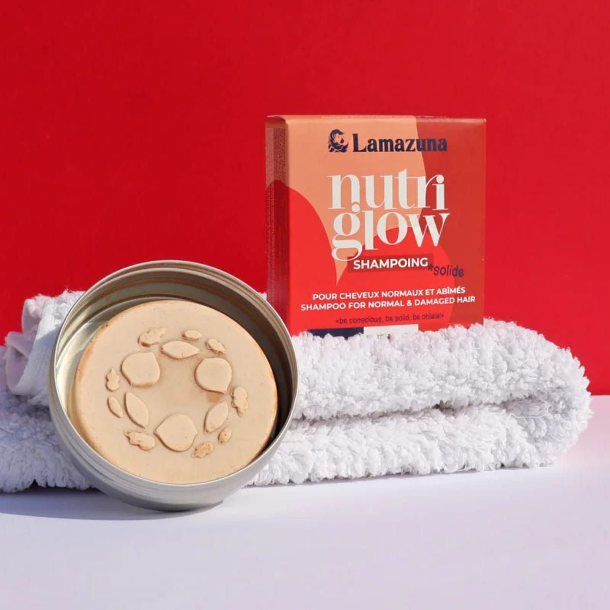 Lamazuna Nutriglow Shampoo Bar voor normaal haar afbeelding